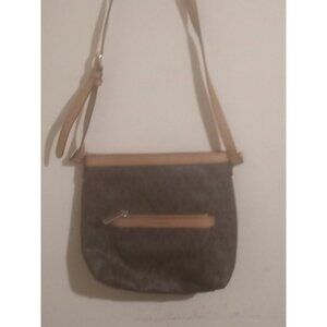 Michael Kors Medium Brown Morgan Crossbody Bag MK Logo Leather Purse Handbag